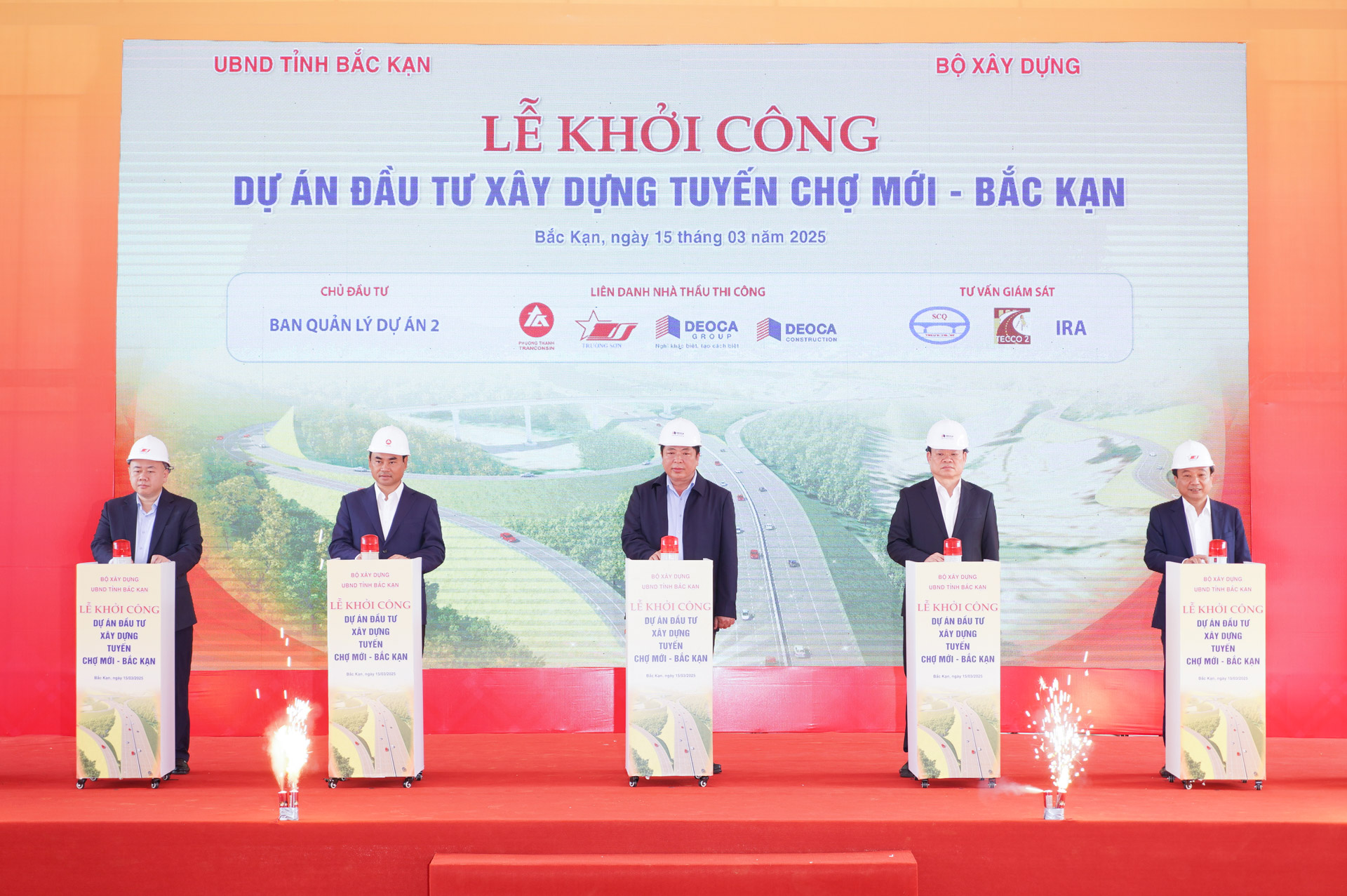 Bộ trưởng Trần Hồng Minh phát lệnh khởi công cao tốc Chợ Mới - Bắc Kạn