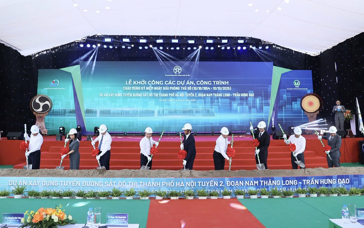 Hà Nội khởi công tuyến đường sắt đô thị số 2