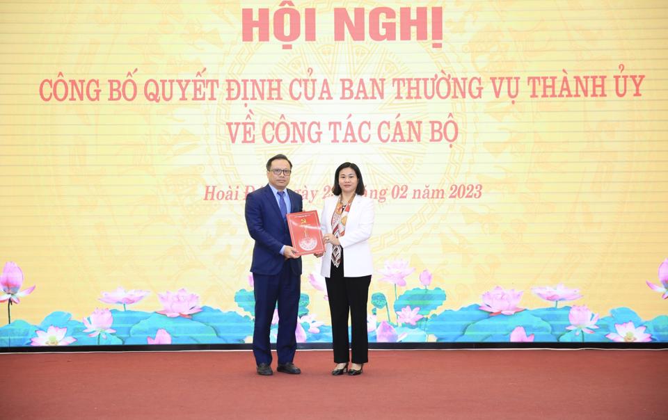 Ông Nguyễn Trúc Anh giữ chức Bí thư Huyện uỷ Hoài Đức