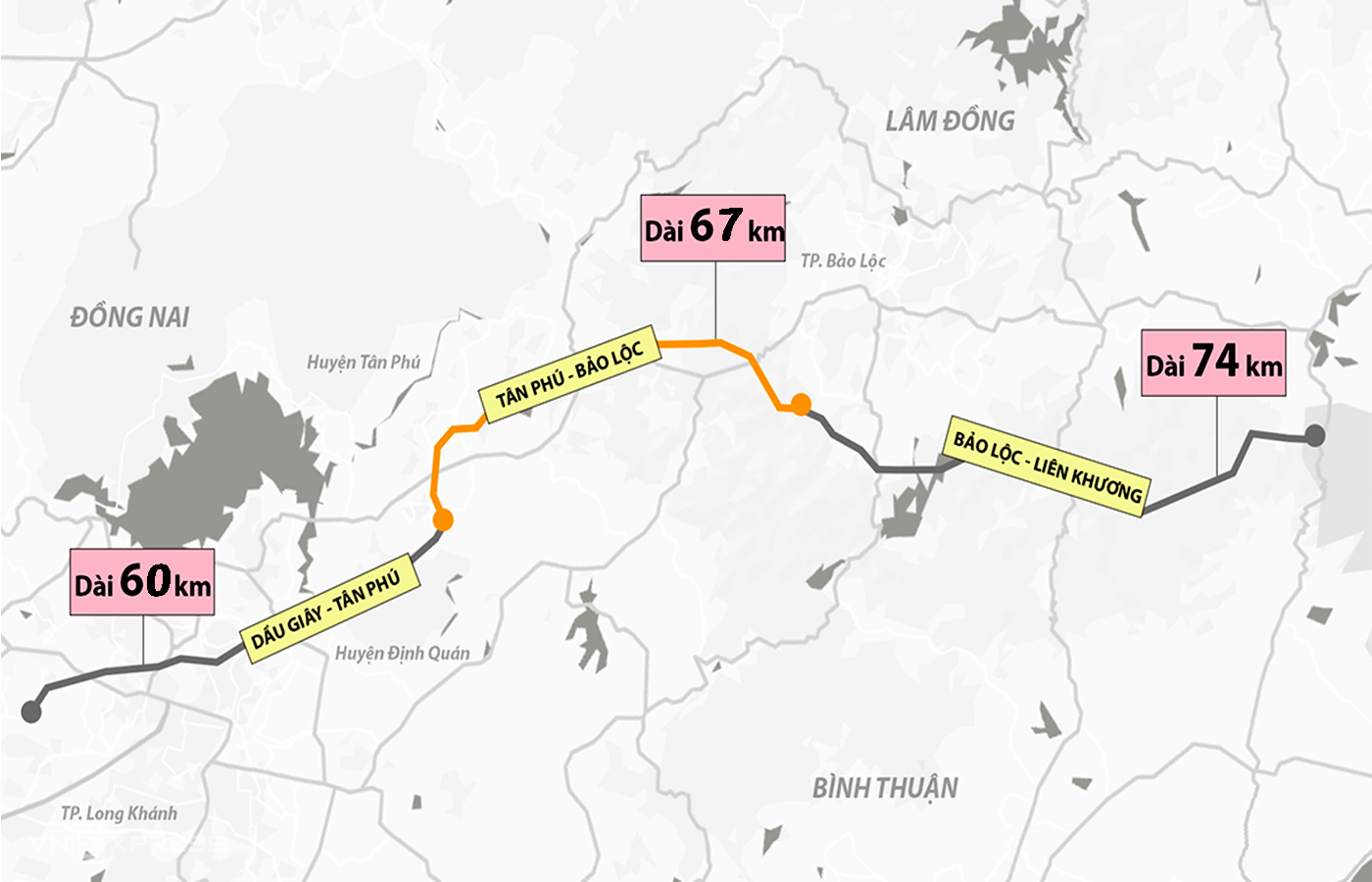 Trước năm 2030, đầu tư cao tốc Dầu Giây - Liên Khương dài hơn 200 km 
