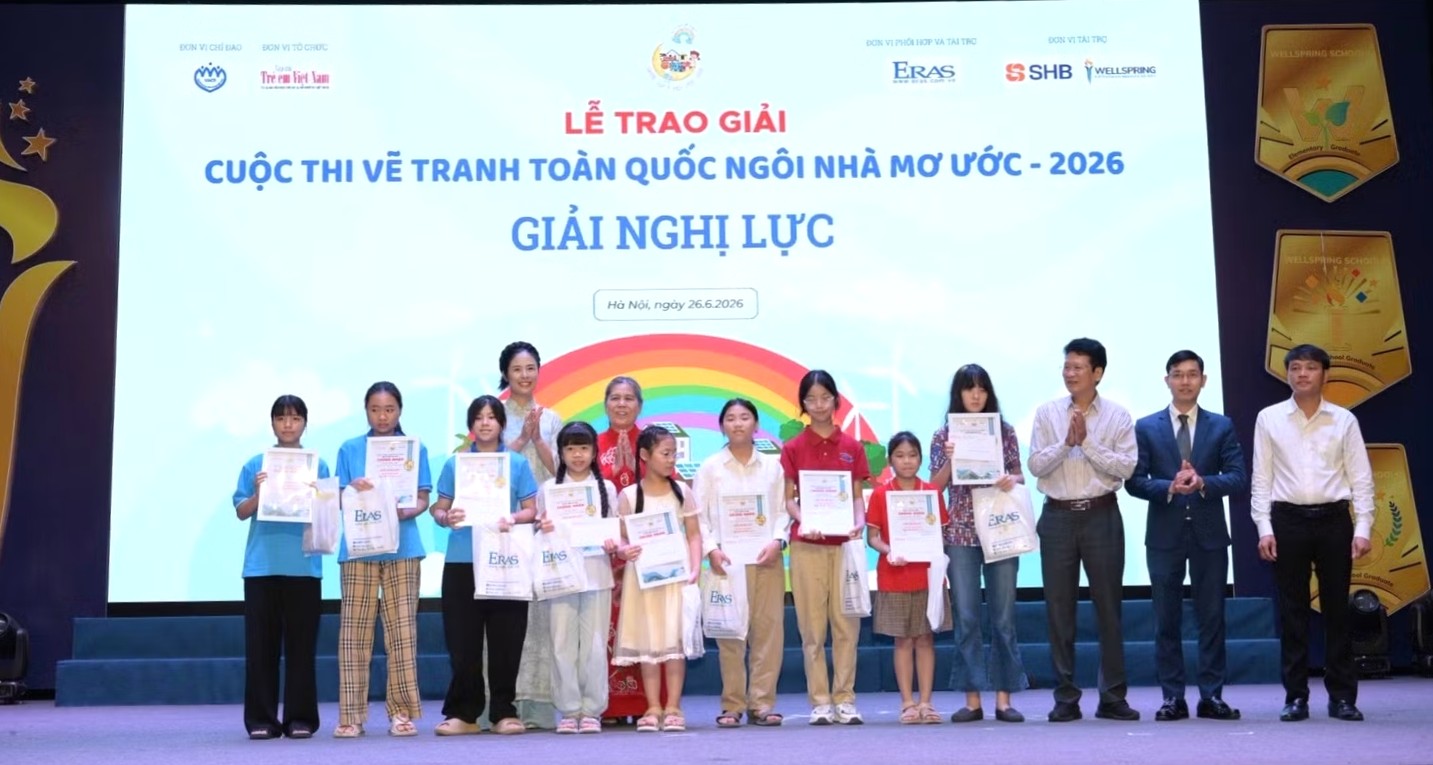 Trao giải “Ngôi nhà mơ ước” 2026 và phát động cuộc thi “Trường học hạnh phúc” lần thứ II