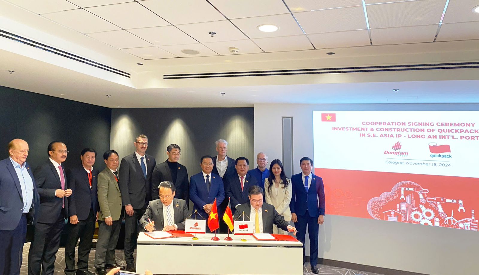 Tập đoàn QuickPack của CHLB Đức đầu tư 30 triệu Euro vào KCN của Đồng Tâm Group