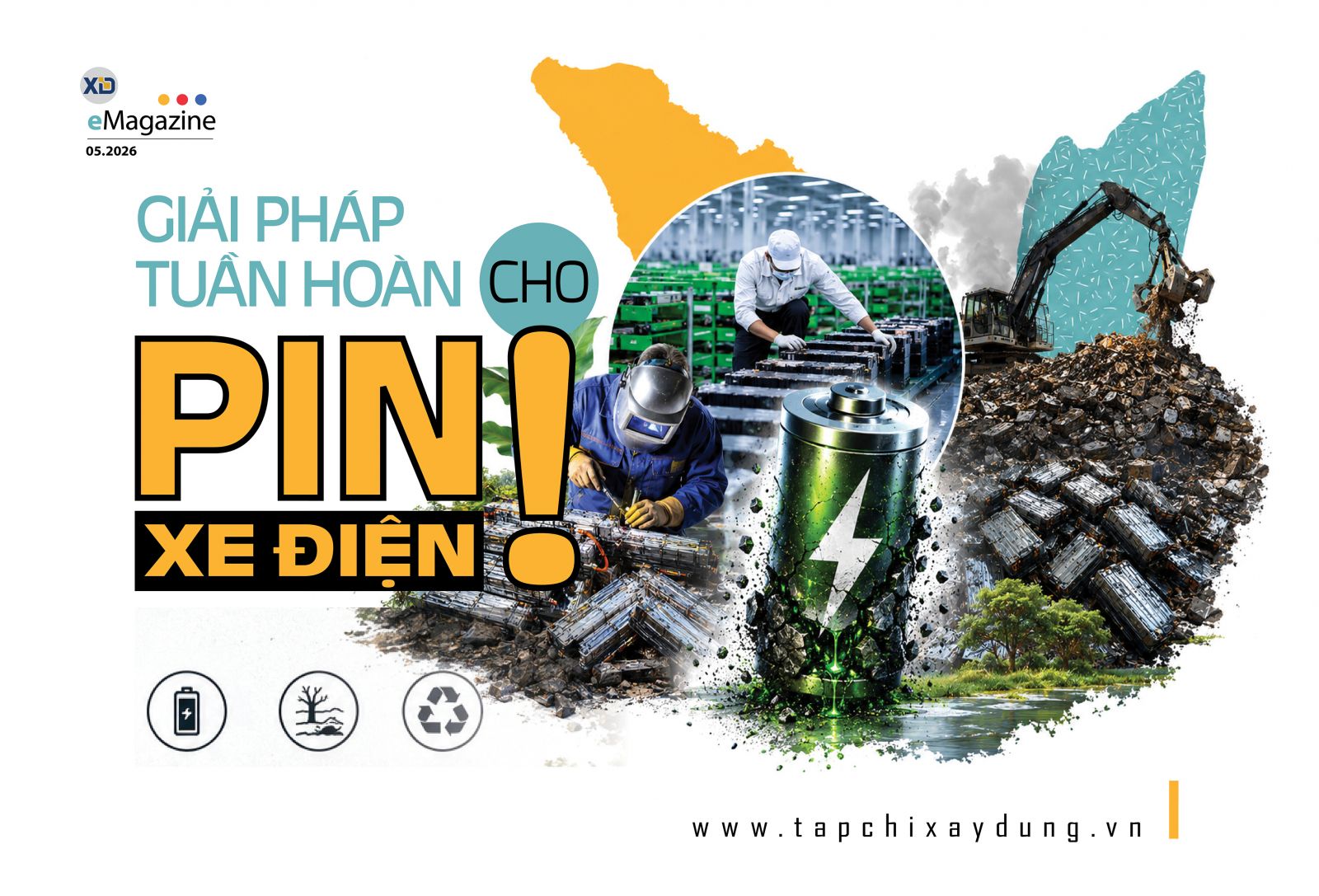 Giải pháp tuần hoàn cho pin xe điện!