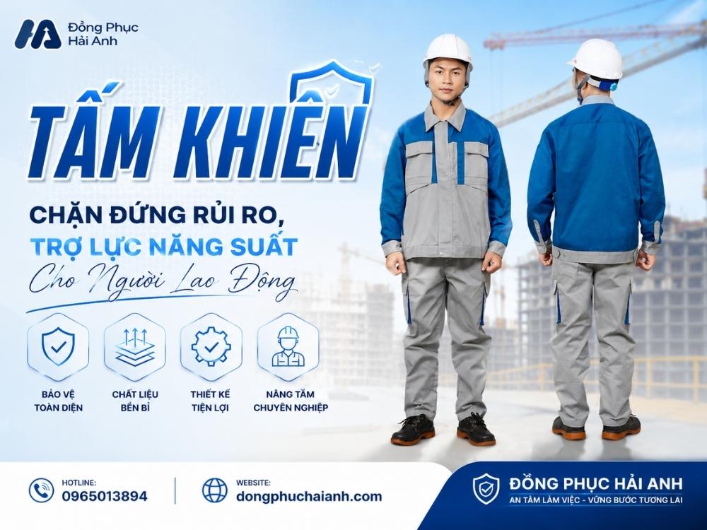 Đồng phục bảo hộ Hải Anh: Bền chắc, an toàn, thoải mái