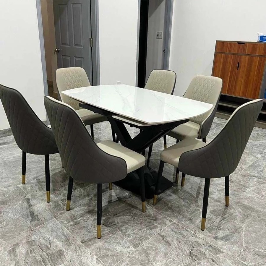 Trải nghiệm mẫu bàn ăn mặt đá cao cấp tại Nội thất Laviehome