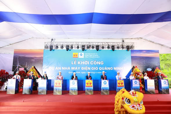 Khởi công nhà máy điện gió 7.300 tỷ đồng tại tỉnh Quảng Ninh