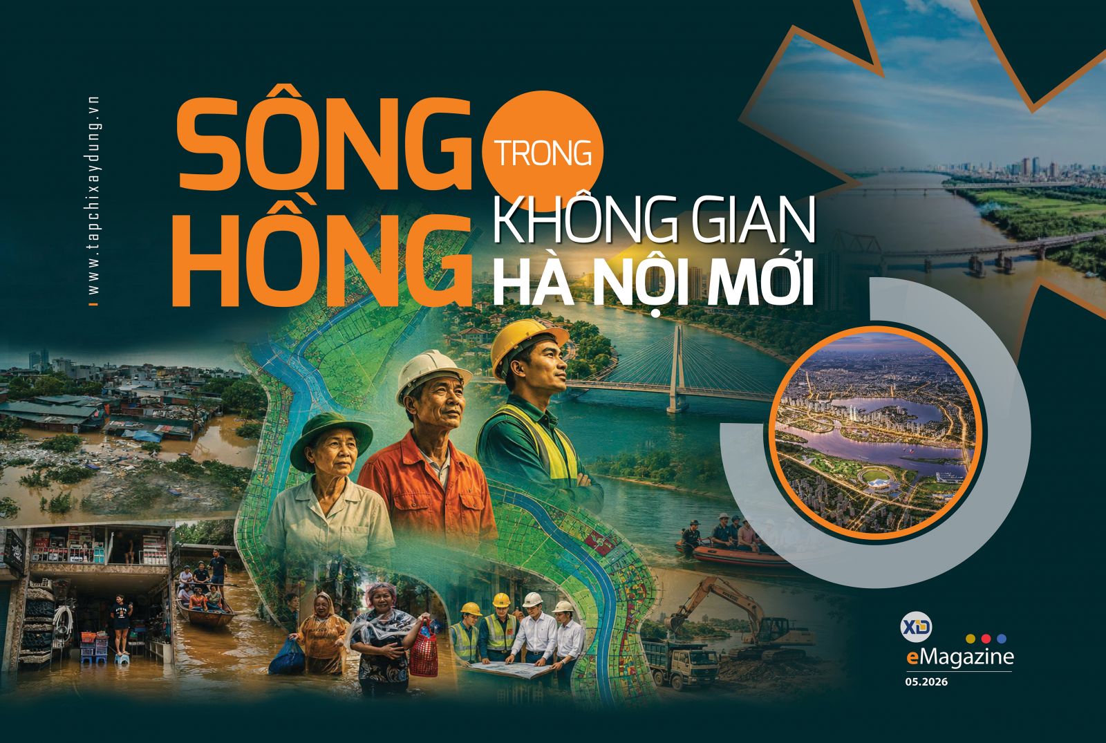 Sông Hồng trong không gian Hà Nội mới