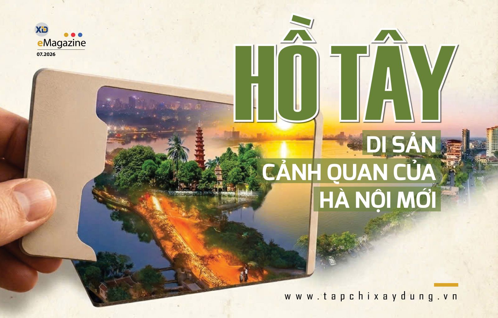 Hồ Tây - di sản cảnh quan của Hà Nội mới